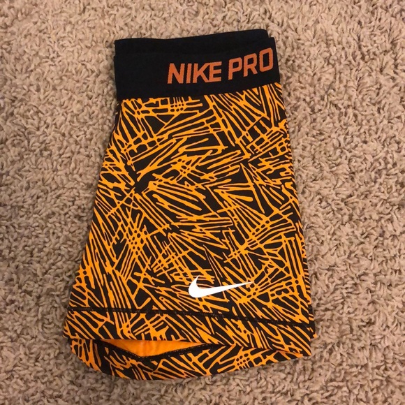 Nike | Shorts | Nike Pro Spandex Orange 